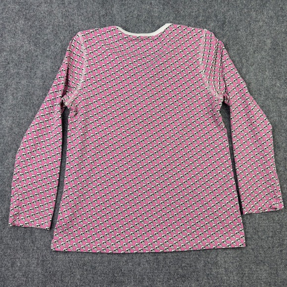 Bloomies x Roller Rabbit 2PC Pajama Set S Pink Skull Sleepwear Coquette Romantic - Picture 3 of 16